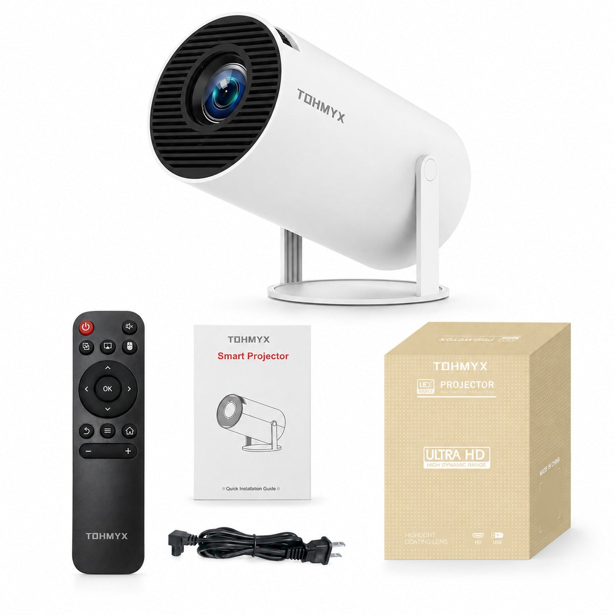 HY300PRO - 4K Smart Mini Portable Android Projector