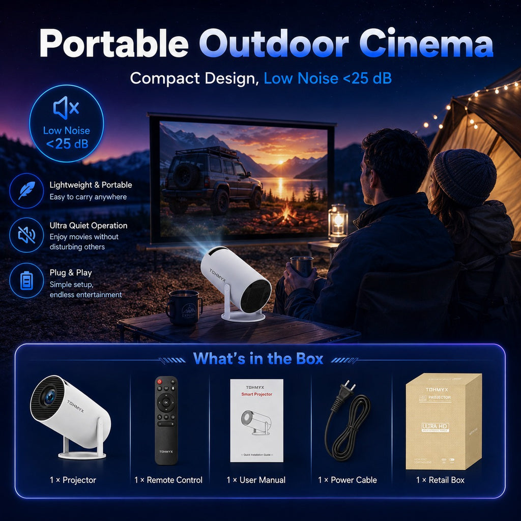 HY300PRO - 4K Smart Mini Portable Android Projector